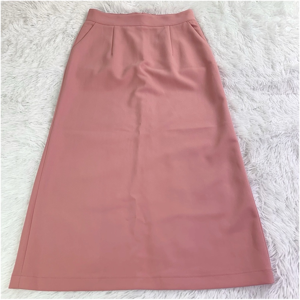 Unbranded Women's midi Skirt high waist back slit